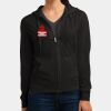 Women's Fitted Jersey Full Zip Hoodie Thumbnail
