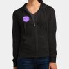 Women's Fitted Jersey Full Zip Hoodie Thumbnail