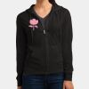 Women's Fitted Jersey Full Zip Hoodie Thumbnail