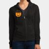 Women's Fitted Jersey Full Zip Hoodie Thumbnail