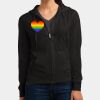 Women's Fitted Jersey Full Zip Hoodie Thumbnail