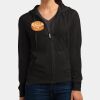 Women's Fitted Jersey Full Zip Hoodie Thumbnail