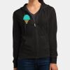Women's Fitted Jersey Full Zip Hoodie Thumbnail