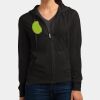 Women's Fitted Jersey Full Zip Hoodie Thumbnail