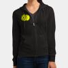 Women's Fitted Jersey Full Zip Hoodie Thumbnail