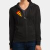 Women's Fitted Jersey Full Zip Hoodie Thumbnail