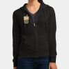 Women's Fitted Jersey Full Zip Hoodie Thumbnail