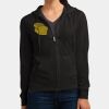 Women's Fitted Jersey Full Zip Hoodie Thumbnail