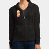 Women's Fitted Jersey Full Zip Hoodie Thumbnail
