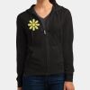 Women's Fitted Jersey Full Zip Hoodie Thumbnail