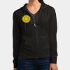 Women's Fitted Jersey Full Zip Hoodie Thumbnail