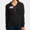 Women's Fitted Jersey Full Zip Hoodie Thumbnail
