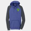 Young Mens Lightweight Fleece Raglan Hoodie Thumbnail