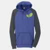 Young Mens Lightweight Fleece Raglan Hoodie Thumbnail